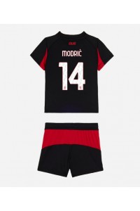 AC Milan Luka Modric #14 Jalkapallovaatteet Lasten Kotipeliasu 2025-26 Lyhythihainen (+ Lyhyet housut)